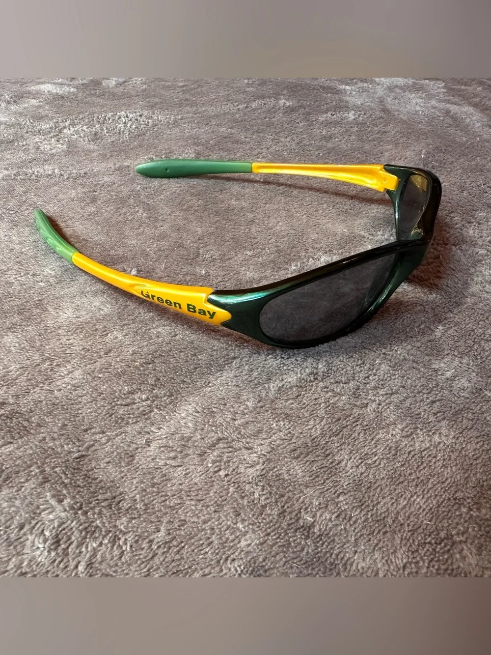 Green Bay Football Fan Sunglasses Green Gold Wraparound Sports Shades Unisex